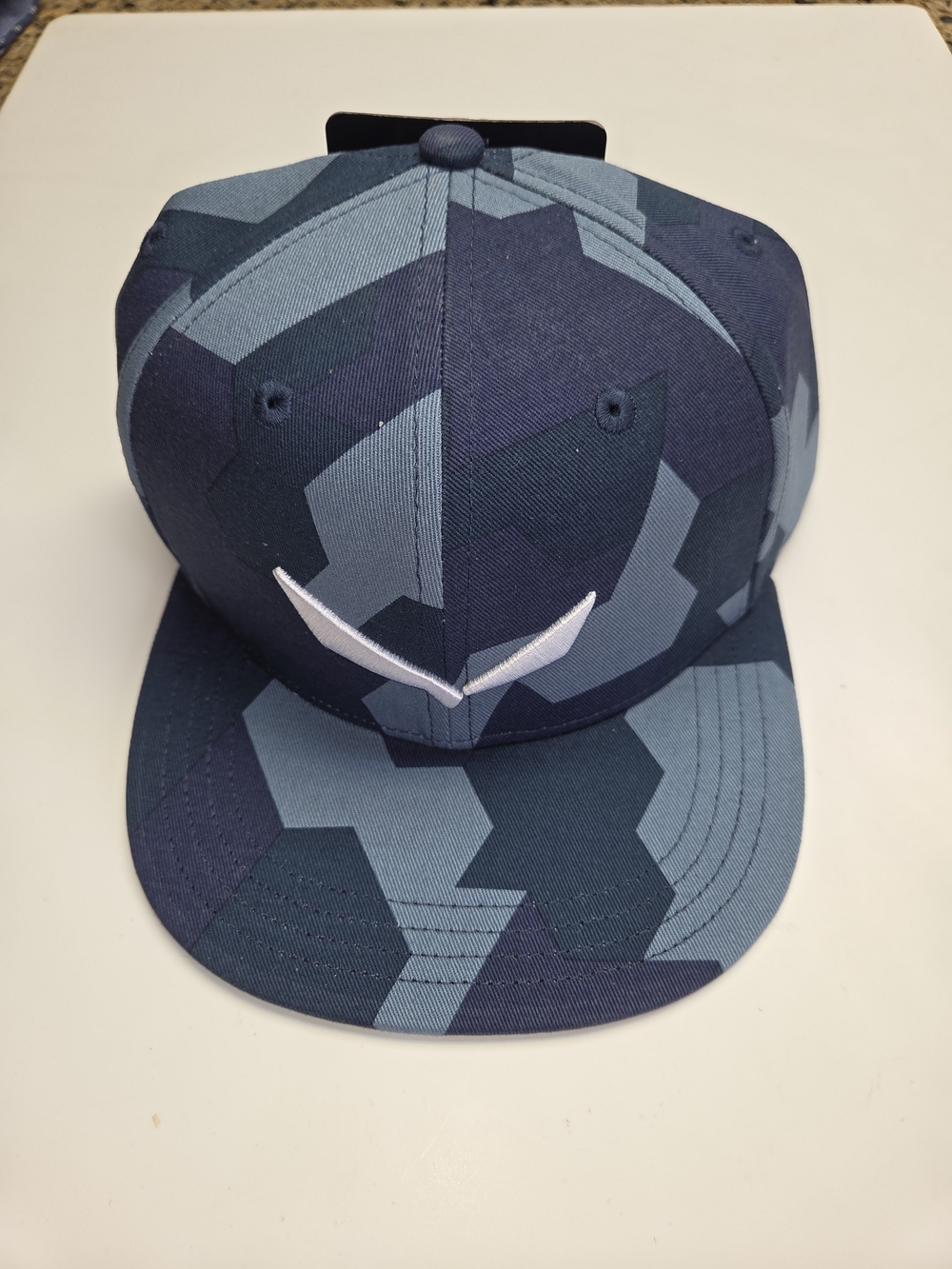 Salewa Blue Camo Snapback Hiking Outdoor Hat Nwt